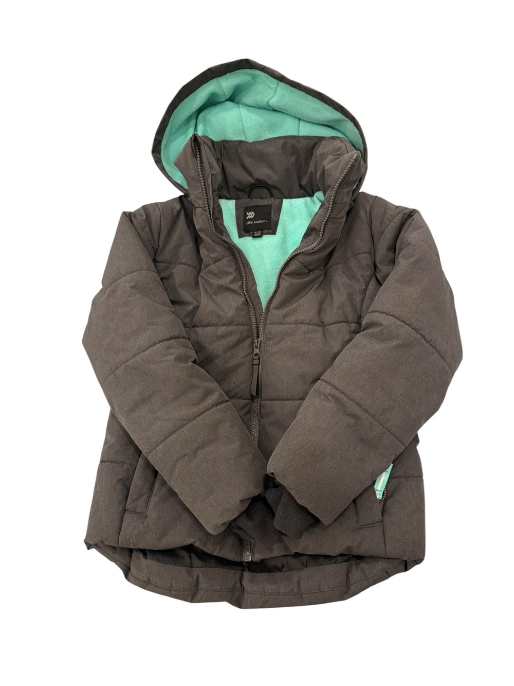 EUC Girls Winter Coat All In Motion M 7/8
Gray with Mint Lining